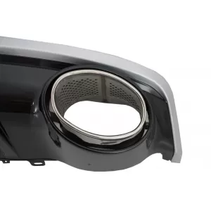 Luftdiffusor Auspuff Tipps für Audi A7 4G MOPF 15-18 RS7 Look nur Standard Stoßstange SE-image-6020682