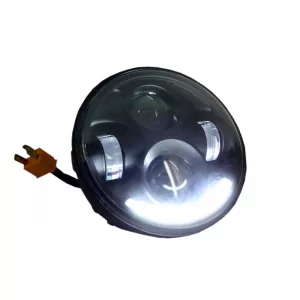 image-39-5.75 hüvelykes motorkerékpár CREE LED fényszóró angyalszem DRL karikával