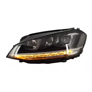 Phares 3D LED DRL pour VW Golf 7 VII 12-17 R-Line Flowing Dynamic Sequential-image-6016491