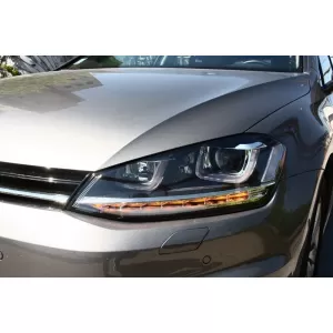 Phares 3D LED DRL pour VW Golf 7 VII 12-17 R-Line Flowing Dynamic Sequential-image-6017907