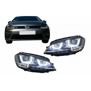 Phares 3D LED DRL pour VW Golf 7 VII 12-17 R-Line Flowing Dynamic Sequential-image-6081908