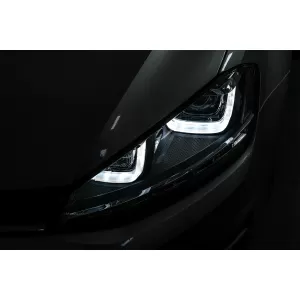 Phares 3D LED DRL pour VW Golf 7 VII 12-17 R-Line Flowing Dynamic Sequential-image-6088892