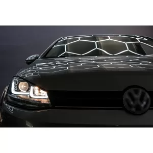 Phares 3D LED DRL pour VW Golf 7 VII 12-17 R-Line Flowing Dynamic Sequential-image-6088898