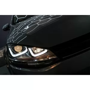 Phares 3D LED DRL pour VW Golf 7 VII 12-17 R-Line Flowing Dynamic Sequential-image-6088900
