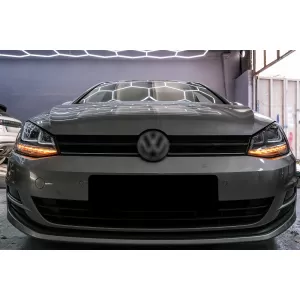 Phares 3D LED DRL pour VW Golf 7 VII 12-17 R-Line Flowing Dynamic Sequential-image-6088903