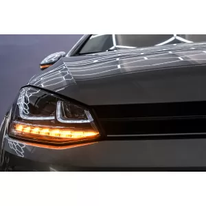 Phares 3D LED DRL pour VW Golf 7 VII 12-17 R-Line Flowing Dynamic Sequential-image-6088904