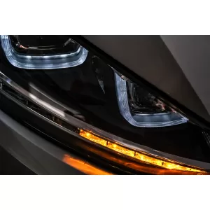 Phares 3D LED DRL pour VW Golf 7 VII 12-17 R-Line Flowing Dynamic Sequential-image-6088906