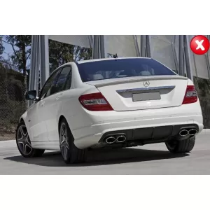 Difusor Trasero para Mercedes W204 C204 AMG Sport Line 2012-2014 Limusina Coupe-image-6005289
