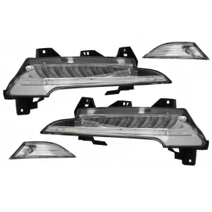 Stoßstange für Porsche 911 997 05-12 Umrüstung 991 GT3 Look LED DRL Seite Marker-image-6053527