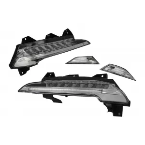 Stoßstange für Porsche 911 997 05-12 Umrüstung 991 GT3 Look LED DRL Seite Marker-image-6053534