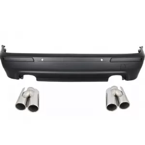 image-4-Stoßstange für BMW 5er E39 95-03 M5 Look PDC Doppelauslass Auspuffspitzen