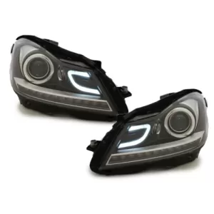 Body Kit für Mercedes W204 07-14 Facelift C63 Look Rücklichter Scheinwerfer LED DRL-image-6002751