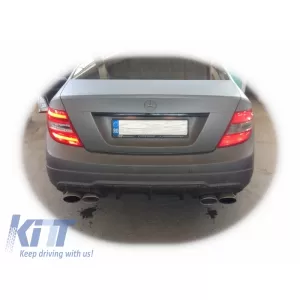 Body Kit für Mercedes W204 07-14 Facelift C63 Look Rücklichter Scheinwerfer LED DRL-image-6002754