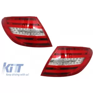 Body Kit für Mercedes W204 07-14 Facelift C63 Look Rücklichter Scheinwerfer LED DRL-image-6002755