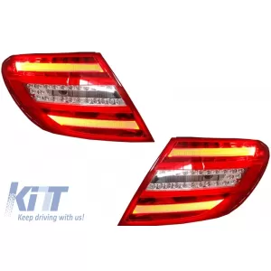 Body Kit für Mercedes W204 07-14 Facelift C63 Look Rücklichter Scheinwerfer LED DRL-image-6002756
