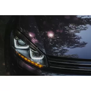 Faros para VW Golf 6 VI 08-13 3D LED DRL U-Golf 7 Look Luz Giro Flowing Turning-image-6101421