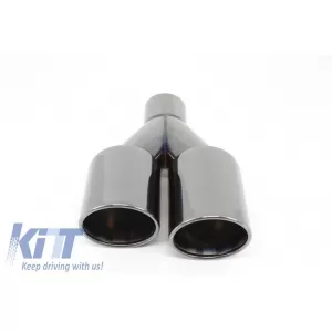 Pachet Exterior compatibil cu BMW Seria 4 F32 F33 (2013-2019) M4 Design Coupe Cabrio cu Ornamente Evacuare M-Power Negre-image-6006007