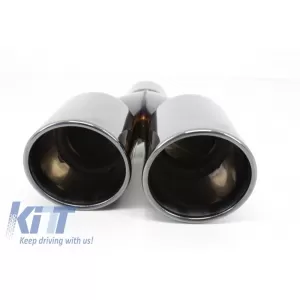 Pachet Exterior compatibil cu BMW Seria 4 F32 F33 (2013-2019) M4 Design Coupe Cabrio cu Ornamente Evacuare M-Power Negre-image-6006008