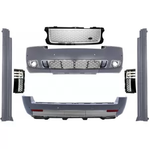 image-37-Body Kit prikladan za Land Range Rover Vogue L322 (2002-2012) Black Srebrni Grille Edition Autobiografski dizajn