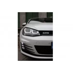 Scheinwerfer 3D LED Fließdynamik für VW Golf 7 VII 12-17 Kühlergrill R-Line Look-image-6043300