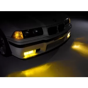 Proiectoare faruri ceata compatibil cu BMW Seria 3 E36 1991-1999 galben-image-6033590