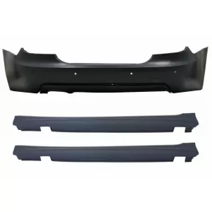 image-9-Stražnji Branik prikladan za BMW serije 5 E60 (2003-2007) M-Technik Dizjan s bočnim pragovima