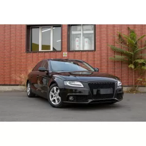 Márkajelzés nélküli hűtőrács Audi A4 B8 (2007-2012) RS Design zongoralakk fekete-image-6064027