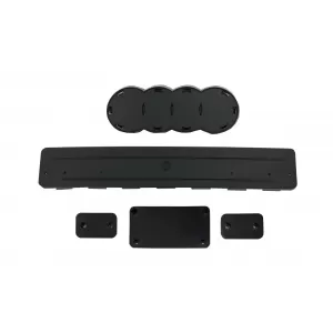 Frontgrill ohne Emblem für Audi A3 8P 04-07 RS Design Schwarz glänzend-image-6074167