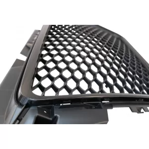 Badgeless Front Grille suitable for Audi A3 8P Facelift (2007-2012) RS Design Piano Black