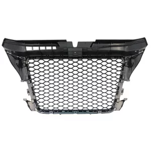 Badgeless Front Grille suitable for Audi A3 8P Facelift (2007-2012) RS Design Piano Black