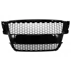 image-31-Kühlergrill für AUDI A5 8T 2007-2011 RS Frontgrill Design Klavier Schwarz