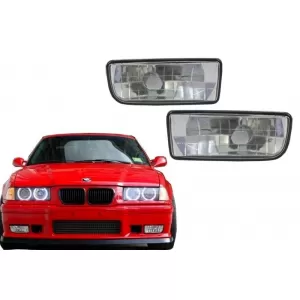 image-1-Svjetla za maglu Lampe prikladna za BMW serije 3 E36 (1991-2000) staklo kromirana leća