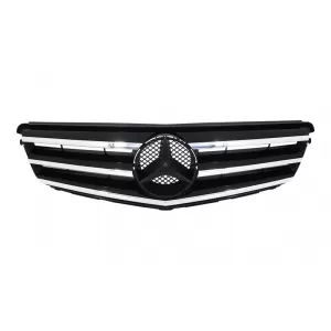 image-53-Első hűtőrács Mercedes Benz C-osztály S204 Limousine/Station Wagon (2007-2014) Avantgarde króm & fekete
