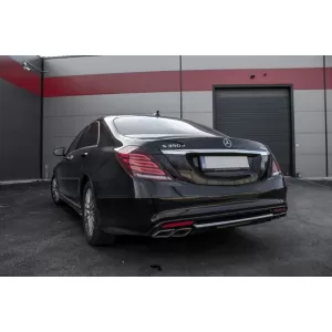 Bodykit für Mercedes S-Klasse W222 13-17 Stoßstange Auspuff Schalldämpfer Tipps S63 Look-image-6063469