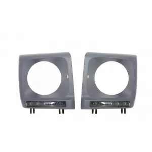 Faruri LED Bi-Xenon Look cu Carcasa faruri cu Lumini de zi dedicate LED DRL compatibil cu Mercedes G-Class W463 (1989-2012)-image-6010462