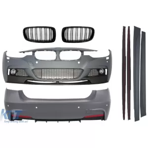 image-14-Komplett Body Kit BMW F30 (2011-) M-performance Dizájn, dupla csíkos M Dizájn hűtőráccsal, zongorafekete