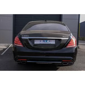 Pachet Exterior compatibil cu Mercedes W222 S-Class (2013-06.2017) S63 Design Cu Ornamente Evacuare-image-6091098