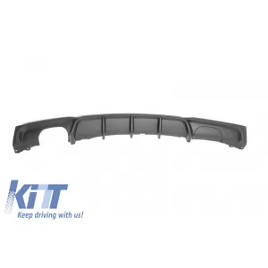 Difuzor Bara Evacuare Dubla Spate compatibil cu BMW Seria 3 2011+ F30 F31 M Performance Sport Design cu Prelungire Bara Fata-image-6014766