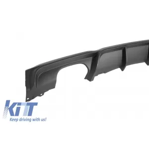 Difuzor Bara Evacuare Dubla Spate compatibil cu BMW Seria 3 2011+ F30 F31 M Performance Sport Design cu Prelungire Bara Fata-image-6014768