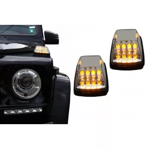 image-29-LED Turning Lights White Clear Lens suitable for Mercedes G-Class W463 (1989-2015)