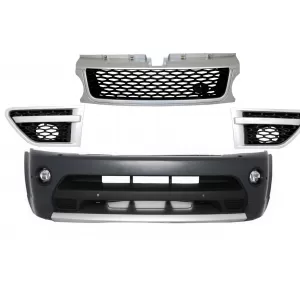 image-54-Első lökhárító és középső hűtőrács szett, szürke-ezüst, Land Rover Range Rover Sport (2009-2013) L320, Autobiography Design