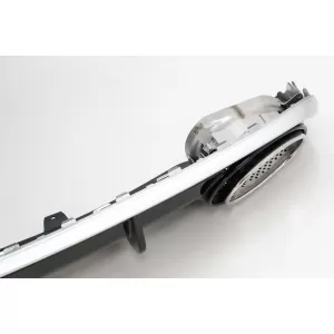 Difuzor Bara Spate si Ornamente Evacuare compatibil cu Audi A4 B8 Pre Facelift (2007-2011) cu Grila Centrala RS Design Negru Lucios-image-6100157