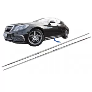 image-36-Kromirani dijelovi ukrasne lajsne bočne lajsne prikladne za Mercedes S-klasu W222 (2013-2020) S65 S63 Dizjan