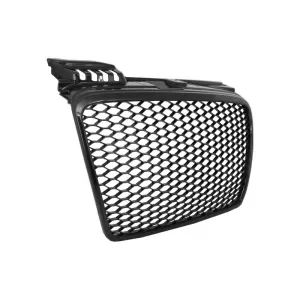 Badgeless Front Grille suitable for Audi A4 B7 (2004-2008) RS4 Piano Black
