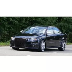 Badgeless Front Grille suitable for Audi A4 B7 (2004-2008) RS4 Piano Black