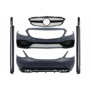 image-75-Komplett Body Kit MERCEDES C-osztály W205 Sedan (2014-től) modellekhez, C63 AMG Dizájn