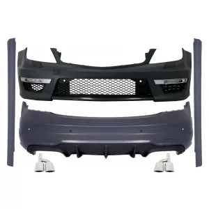 image-76-Body Kit kipufogóvégekkel MERCEDES C-osztály W204 facelift (2007-2015) modellekhez, C63 Dizájn