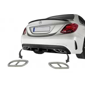image-5-Schalldämpfer für Mercedes C-Klasse W205 S65 E65 GLE W166 X166 GLC W253 Sport