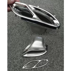 Muffler Tips suitable for Mercedes C-Class W205 S65 E65 GLE W166 X166 GLC W253 Sport Design