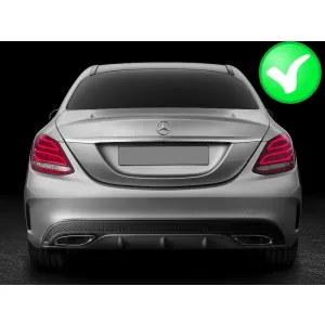 Muffler Tips suitable for Mercedes C-Class W205 S65 E65 GLE W166 X166 GLC W253 Sport Design